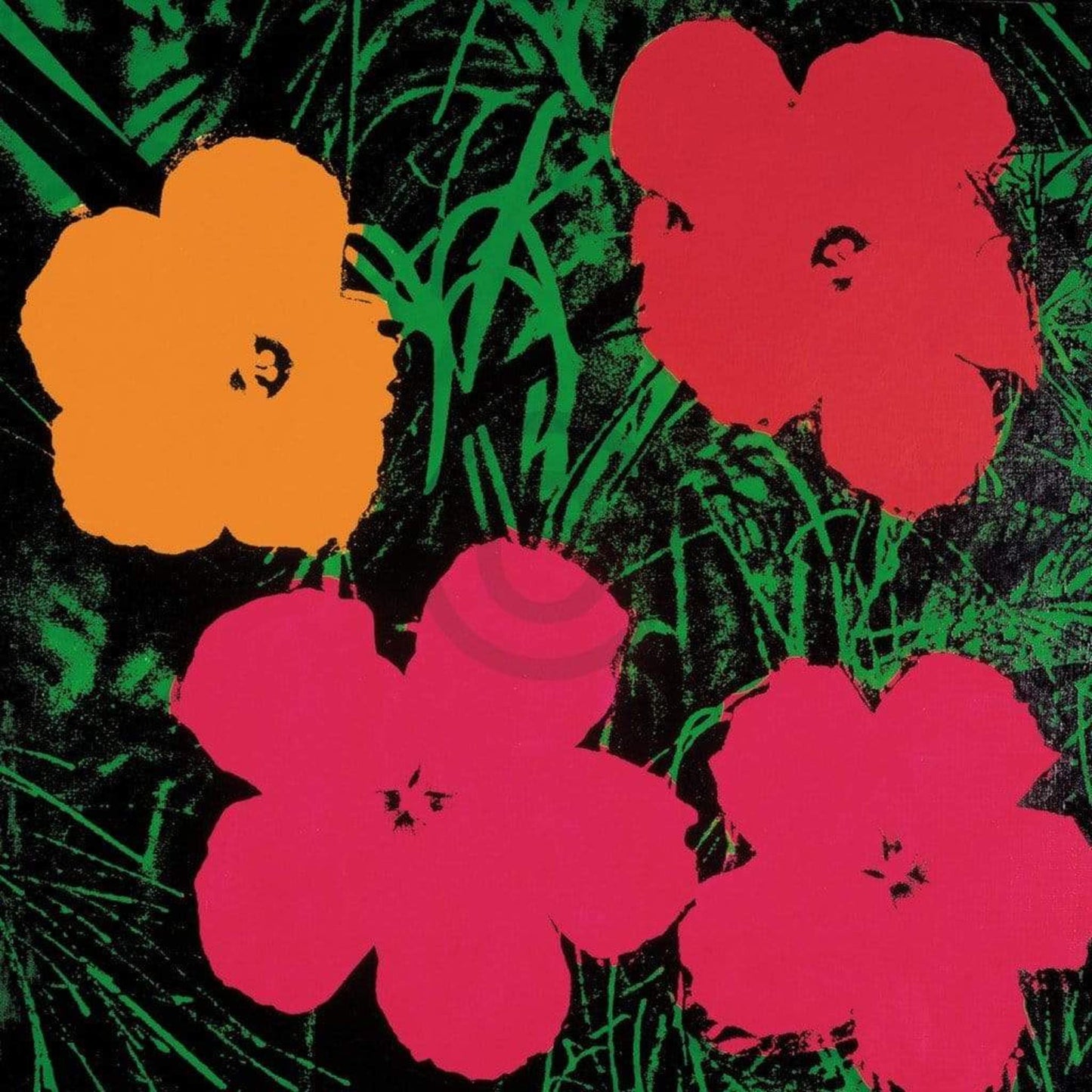 Kunstdruck Andy Warhol - Flowers C. 1964 60x60cm