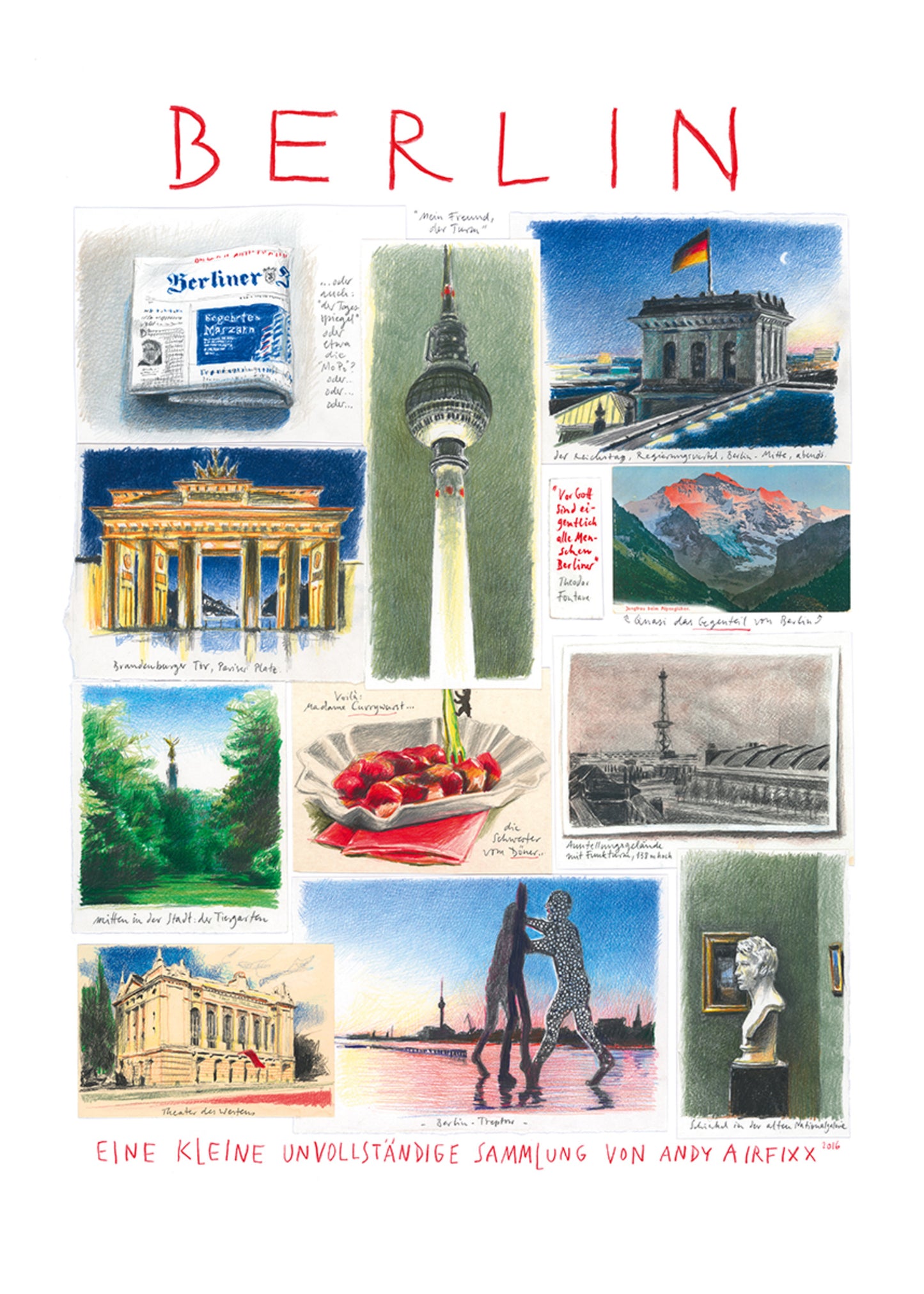 Kunstdruck Andy Airfixx - Berlin 50x70cm