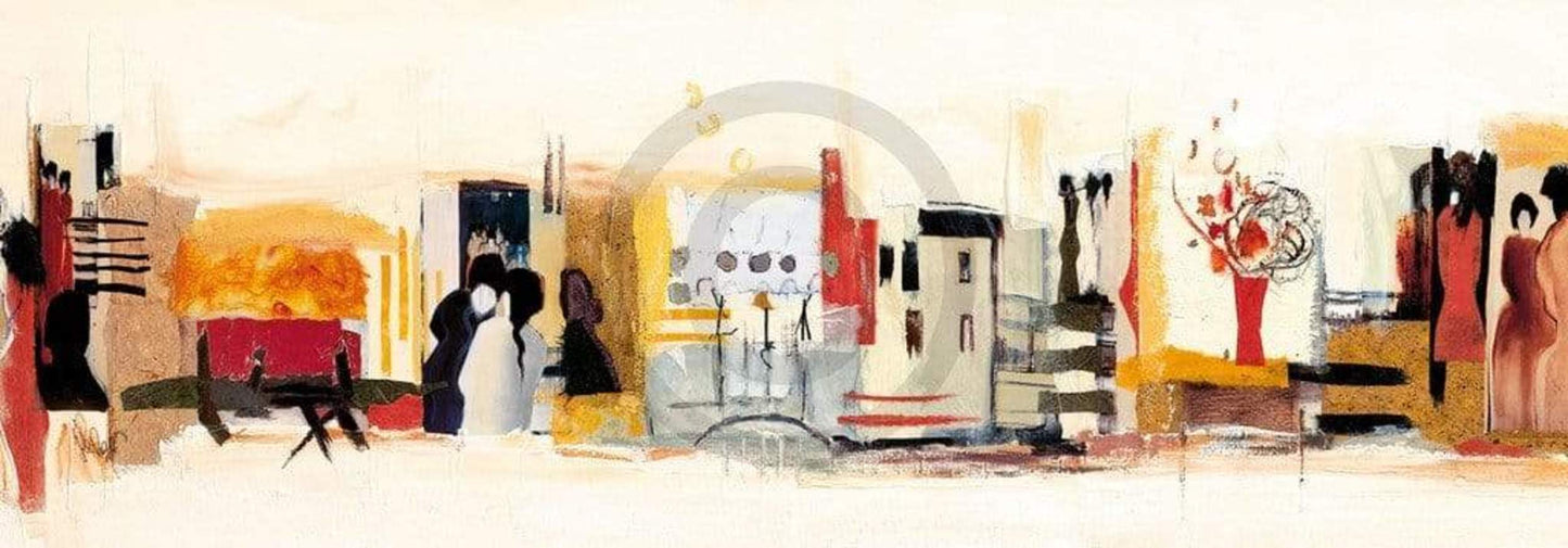 Kunstdruck Celina Bonciani - Begegnungen III 100x35cm