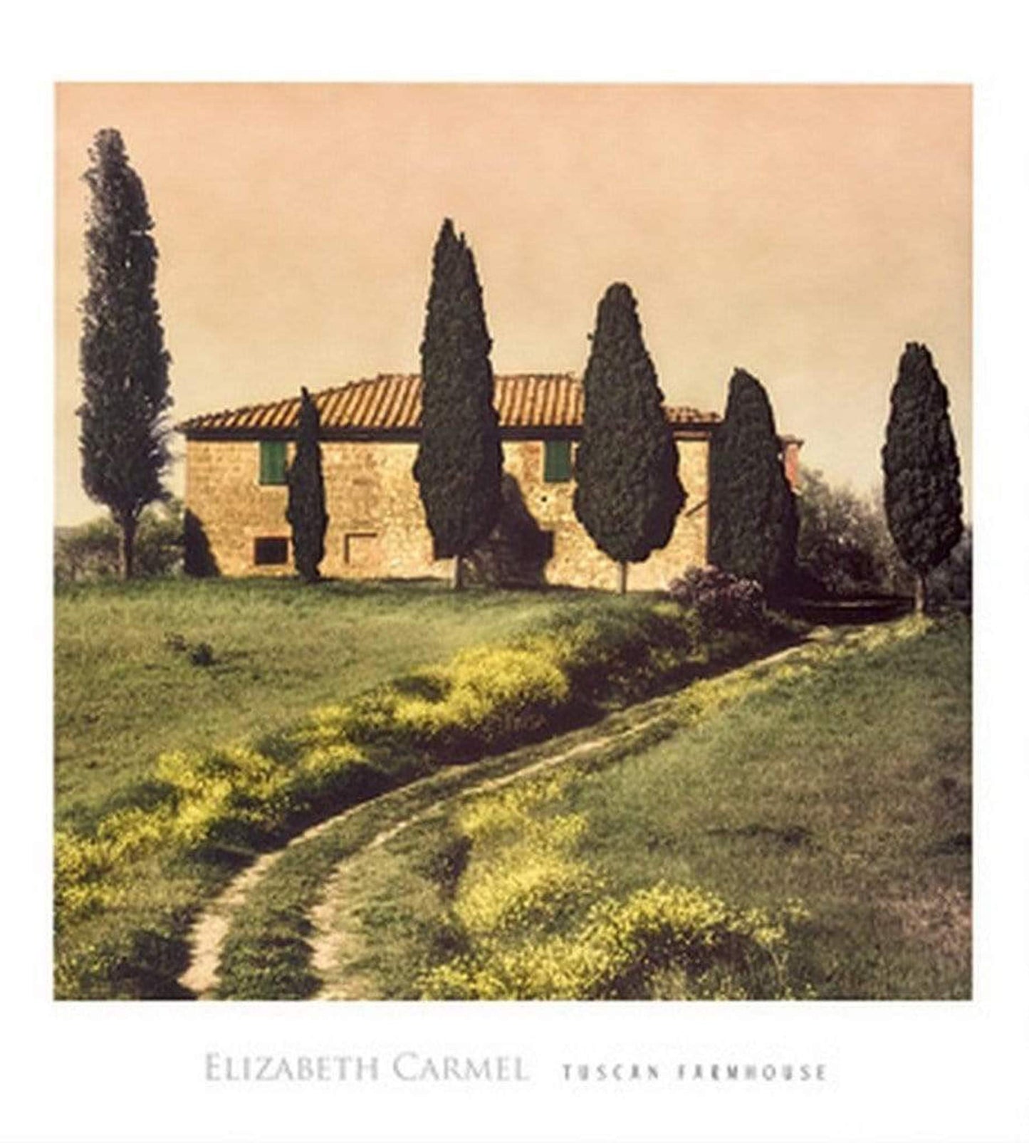 Kunstdruck Elisabeth Carmel - Tuscan Farmhouse 45x50cm