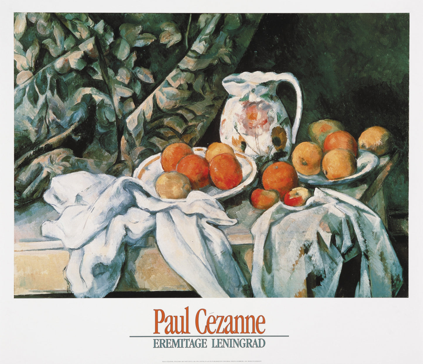 Kunstdruck Paul Cézanne - Stilleben mit Früchten 80x70cm