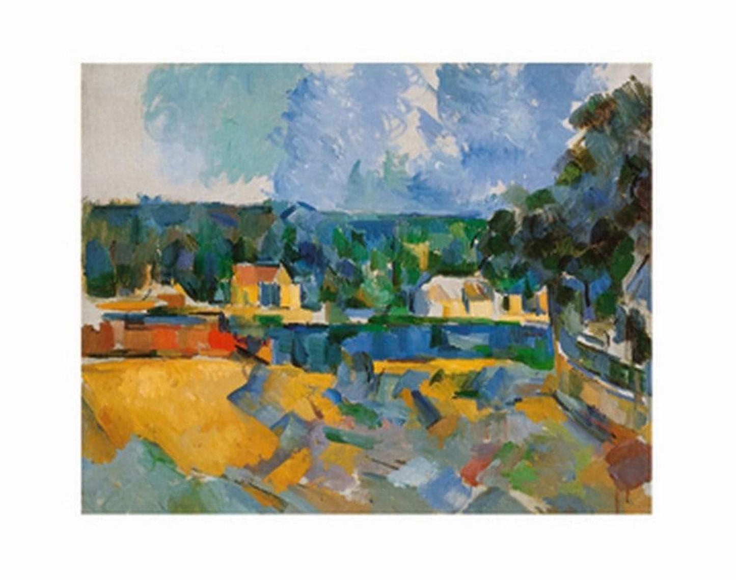 Kunstdruck Paul Cézanne - Uferlandschaft 71x56cm