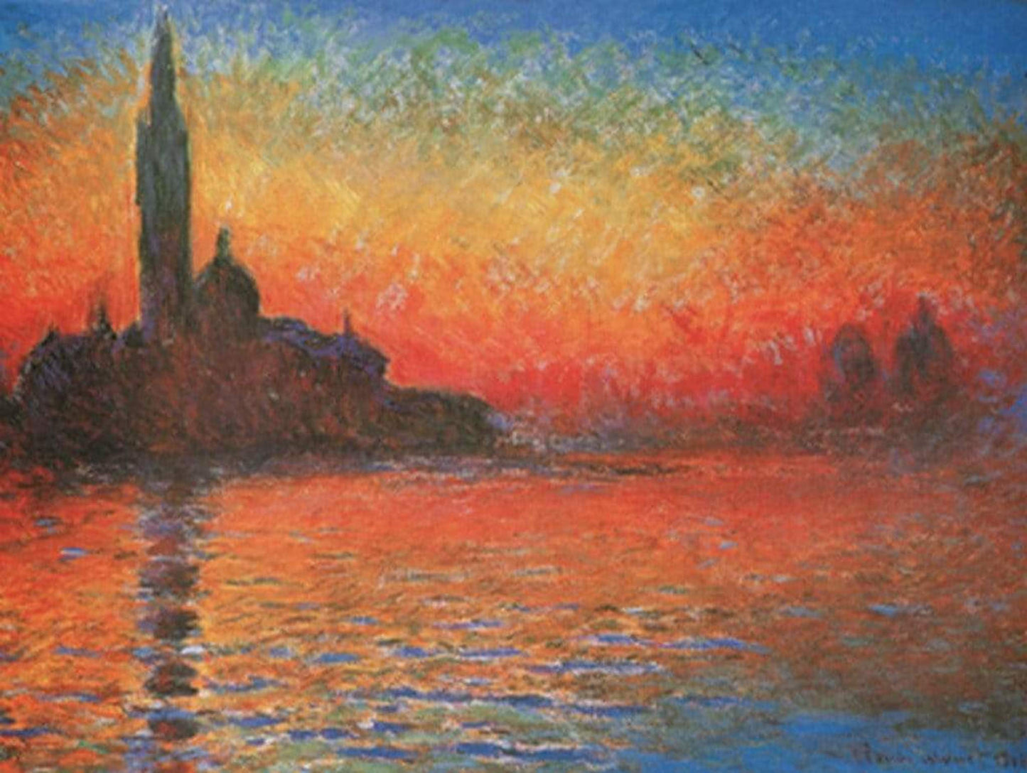 Kunstdruck Claude Monet - Crepuscolo 80x60cm