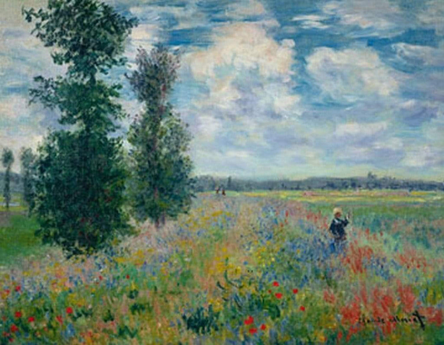 Kunstdruck Claude Monet - Les Coquelicots 90x70cm