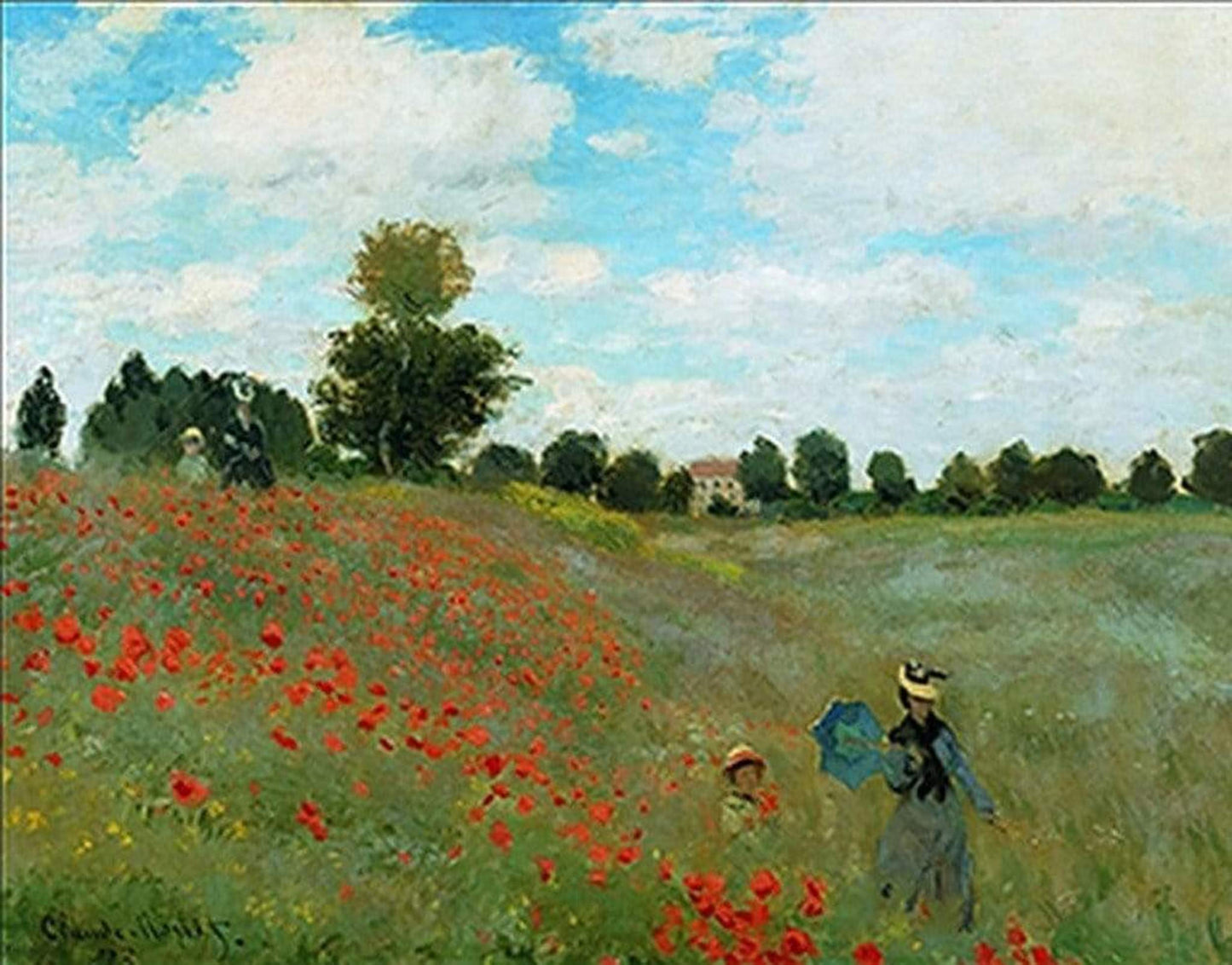 Kunstdruck Claude Monet - I papaveri 80x60cm