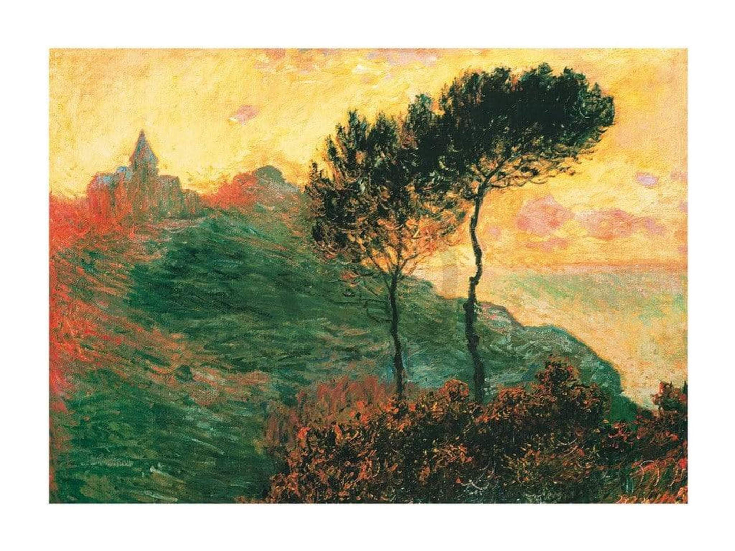 Kunstdruck Claude Monet - The Church at Varengeville 80x60cm
