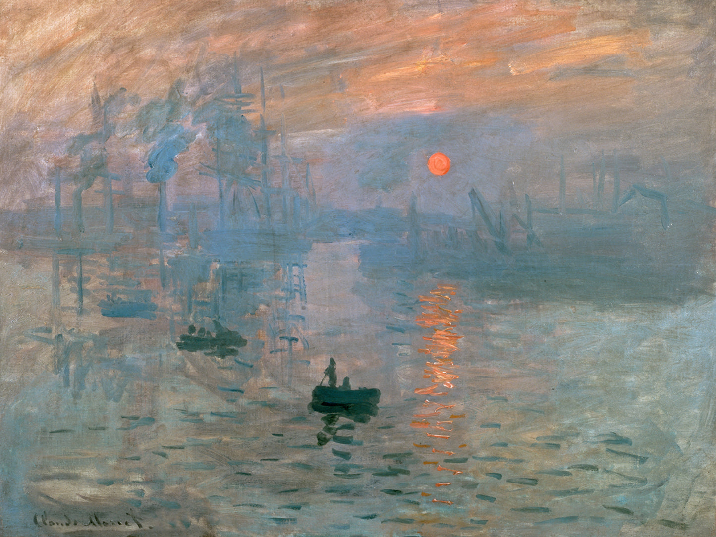 Kunstdruck Claude Monet - Impressionismo il levar 80x60cm