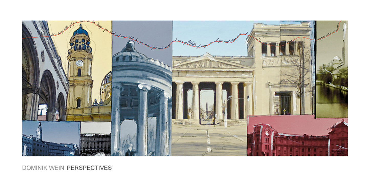 Kunstdruck Dominik Wein - München II 100x50cm