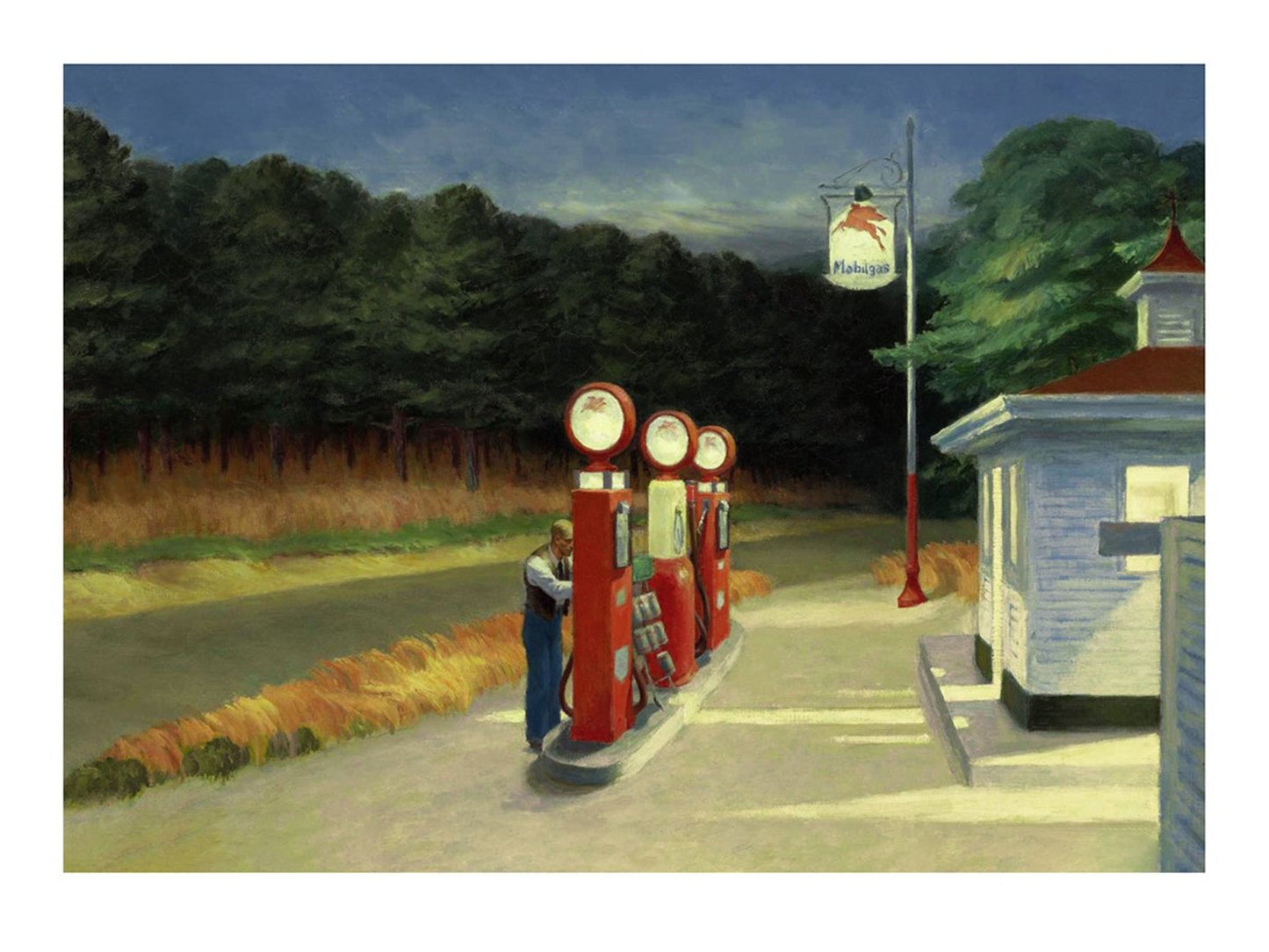Kunstdruck Edward Hopper Gas 40x30cm