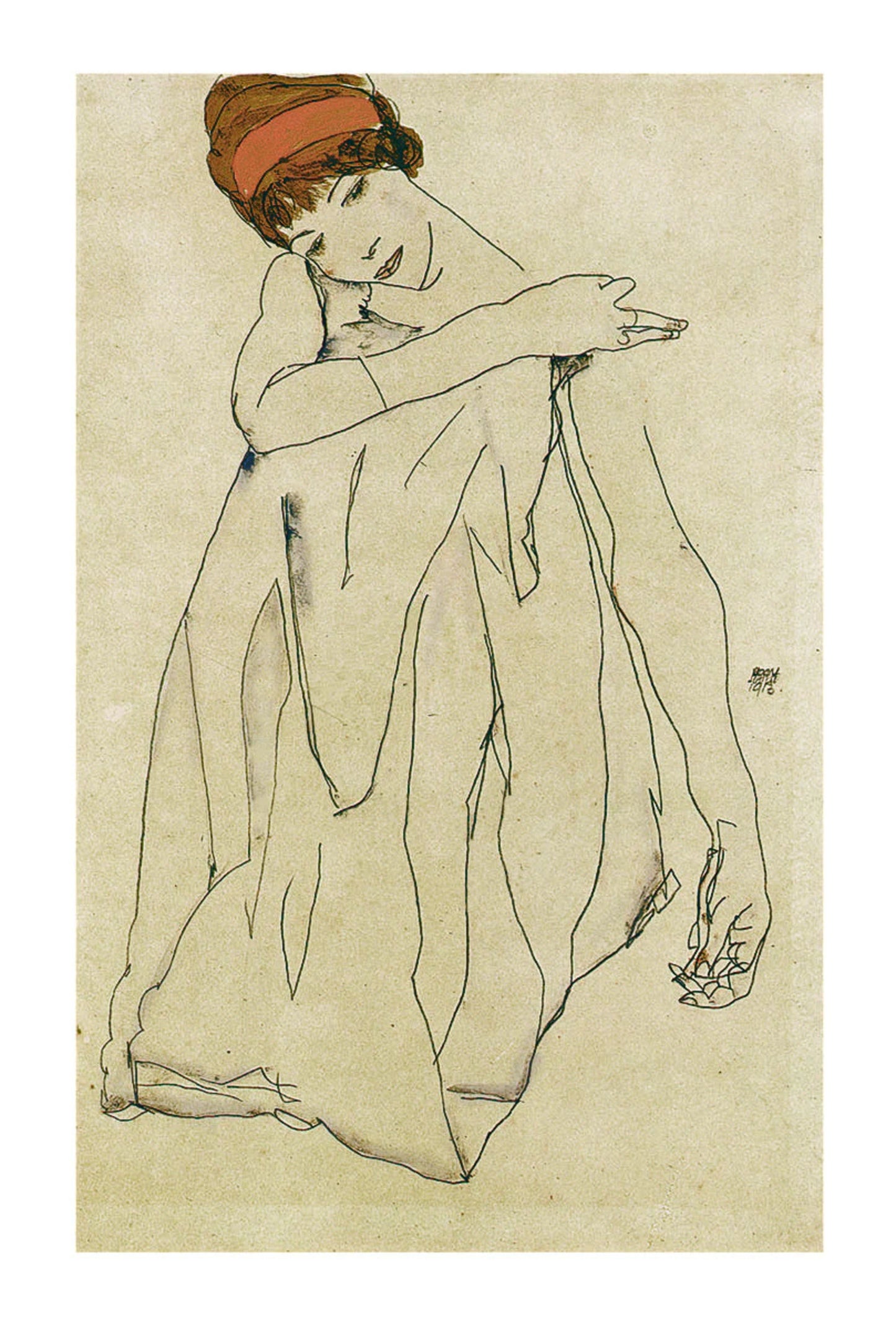 Kunstdruck Egon Schiele - Die Tänzerin 50x70cm