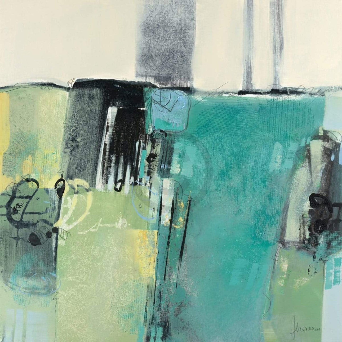 Kunstdruck Francesco Cusumano - Prato II 70x70cm