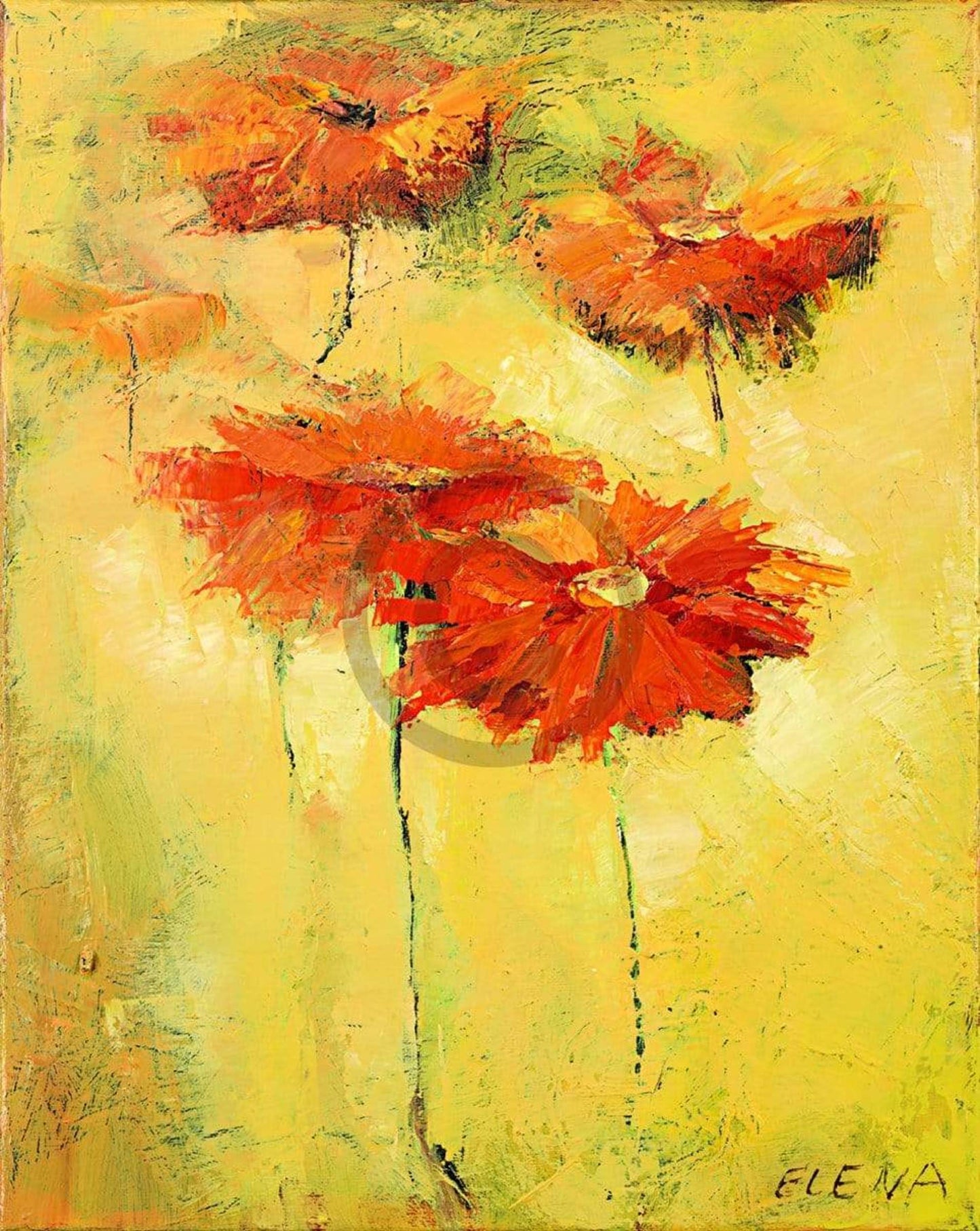 Kunstdruck Elena Filatov - Feldblumen II 40x50cm