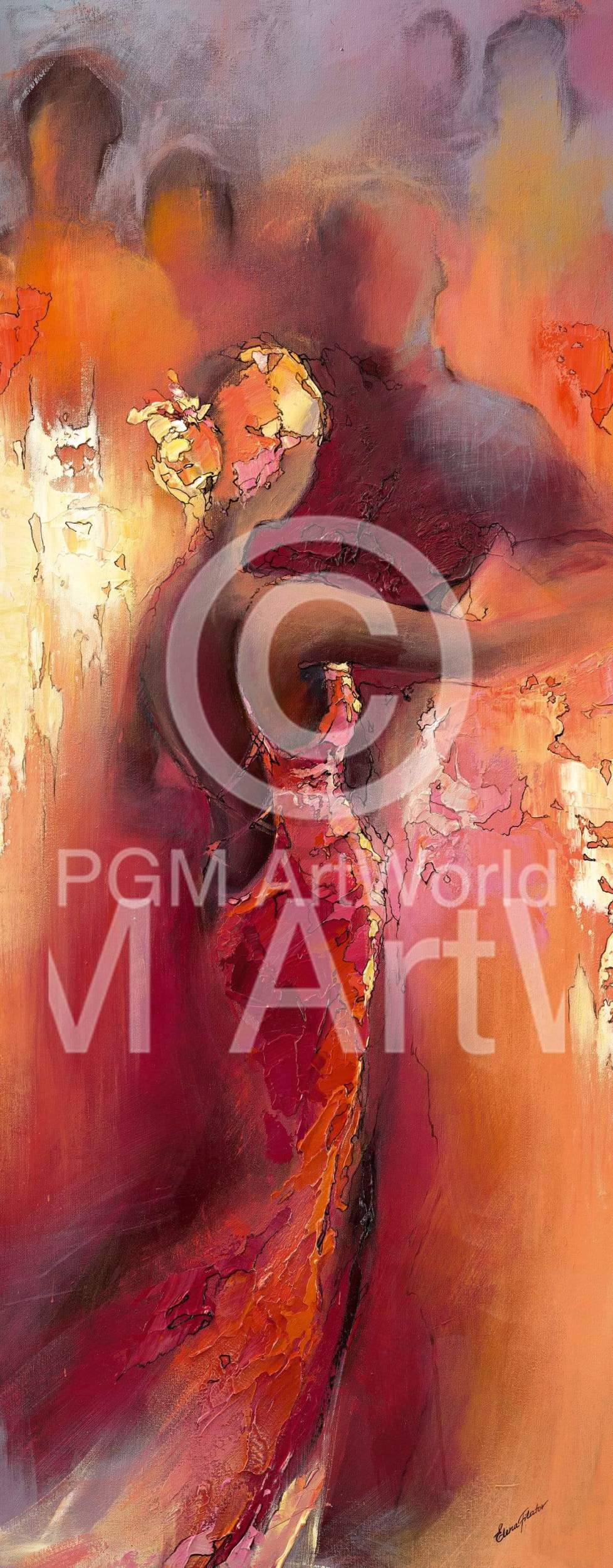 Kunstdruck Elena Filatov - Tanzabend I 54x138cm