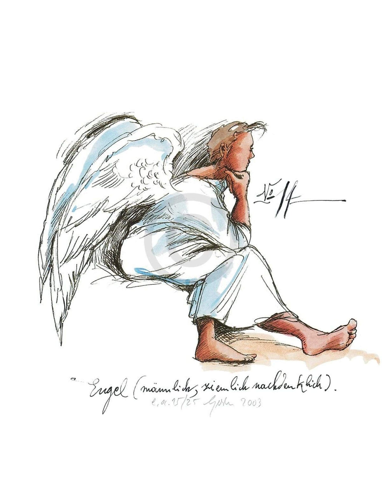 Kunstdruck Sabine Gerke - Engel Nr. 14 24x30cm