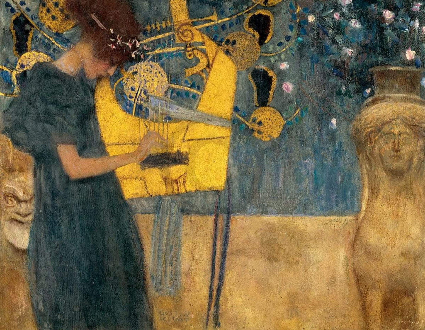 Kunstdruck Gustav Klimt - Die Musik 90x70cm