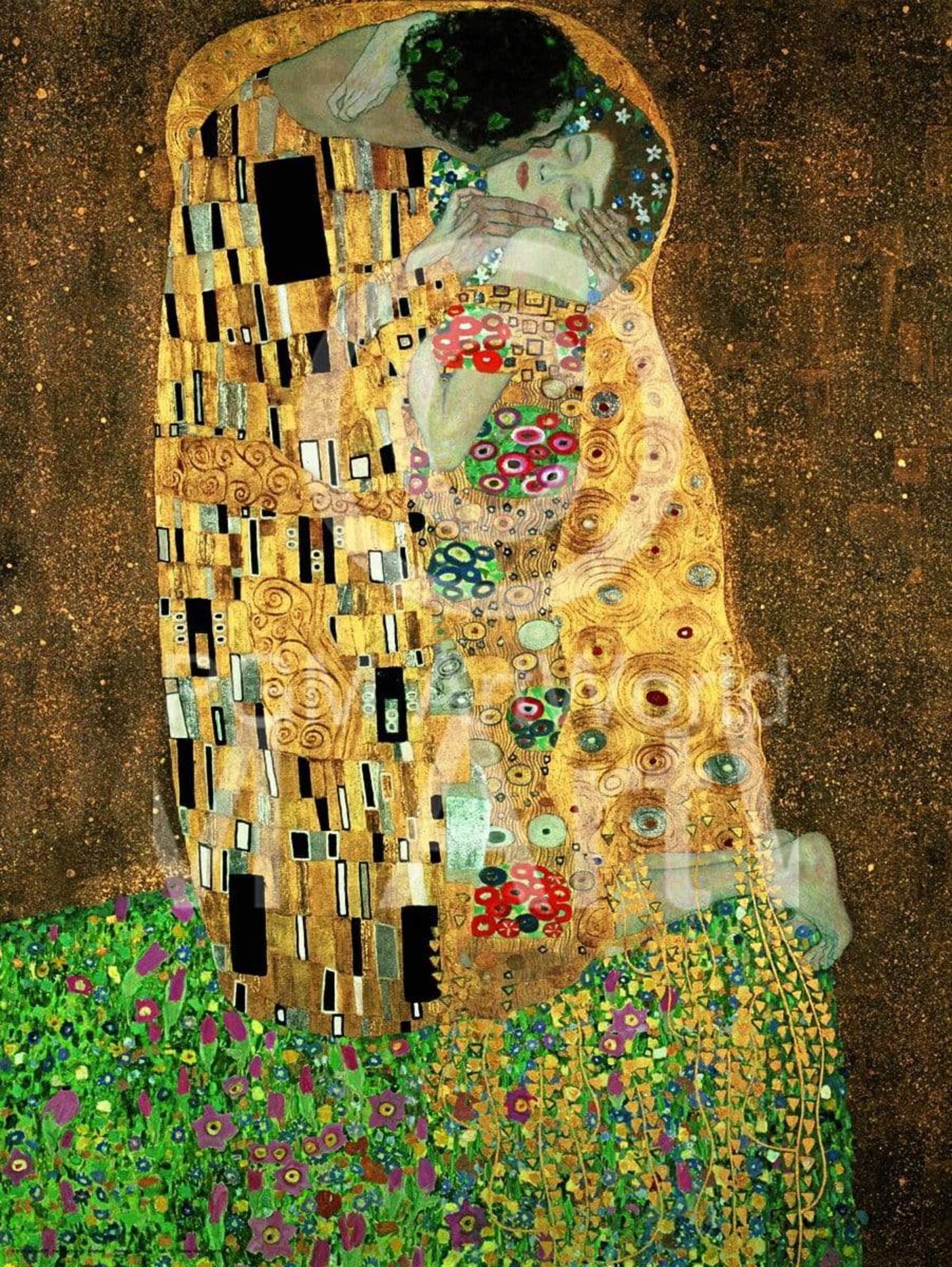 Kunstdruck Gustav Klimt - Der Kuss 60x80cm