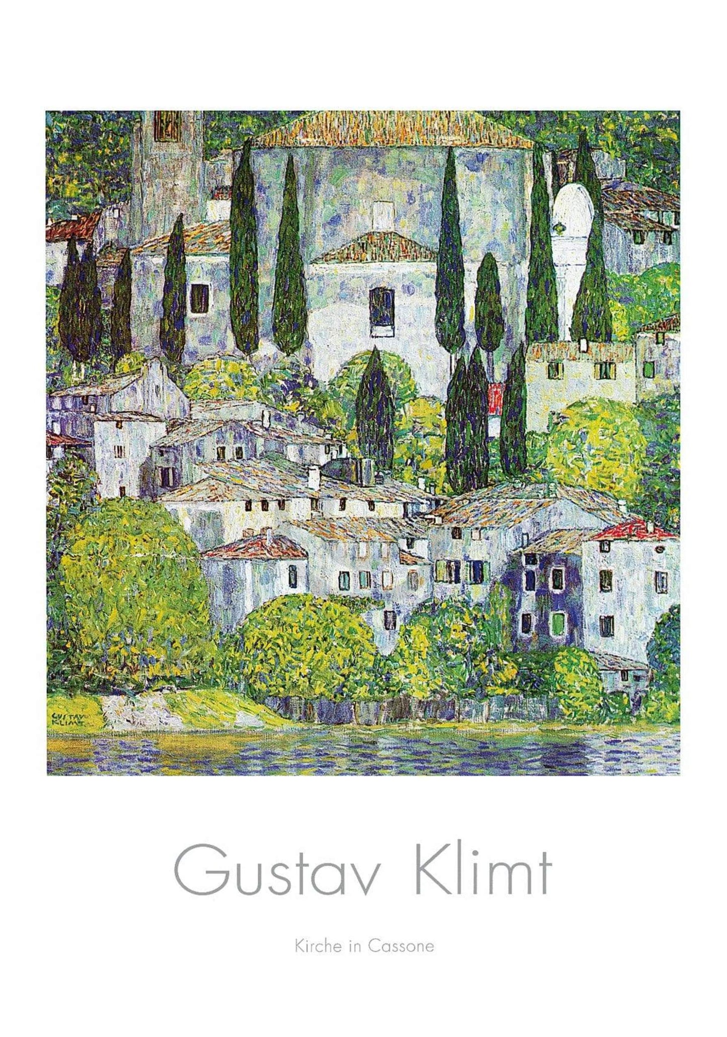 Kunstdruck Gustav Klimt - Kirche in Cassone 70x100cm