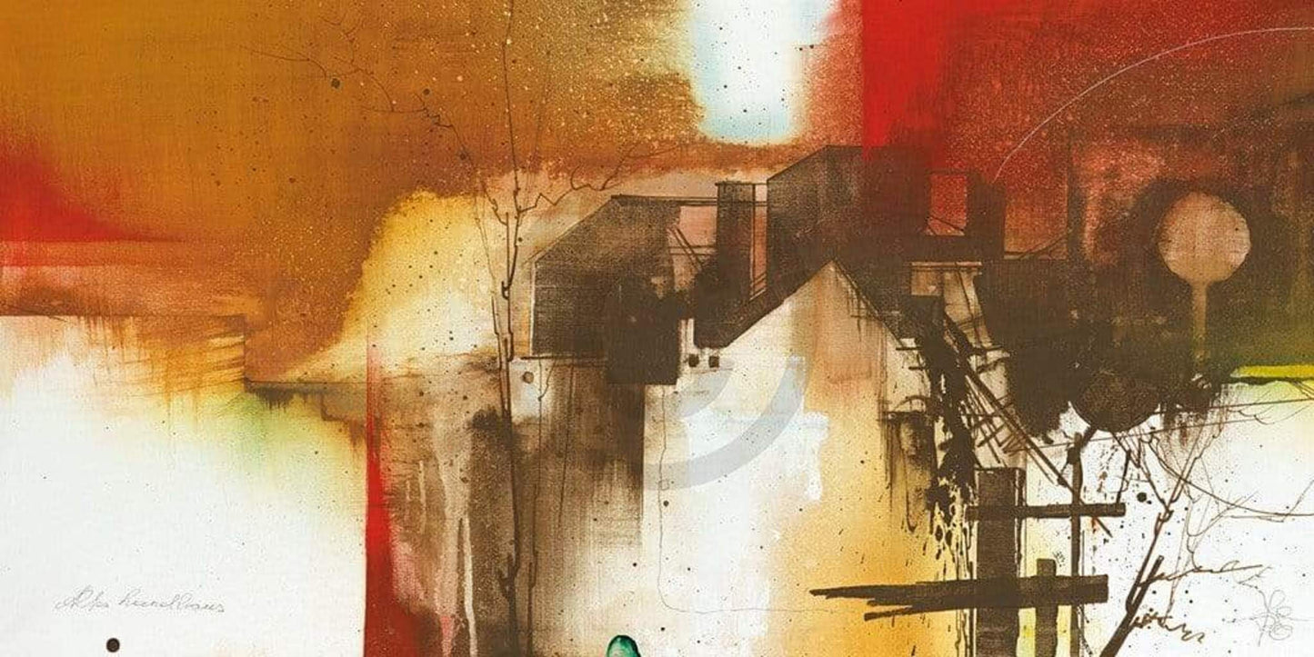 Kunstdruck Gottfried Renz - Altes Landhaus 100x50cm