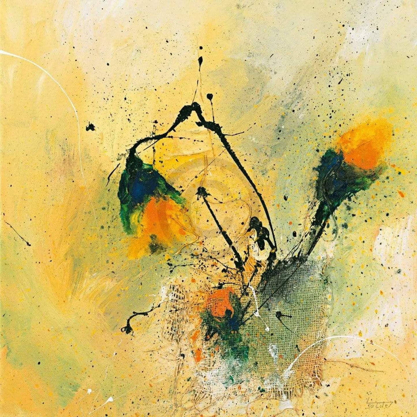 Kunstdruck Isolde Folger - Blüten II 70x70cm