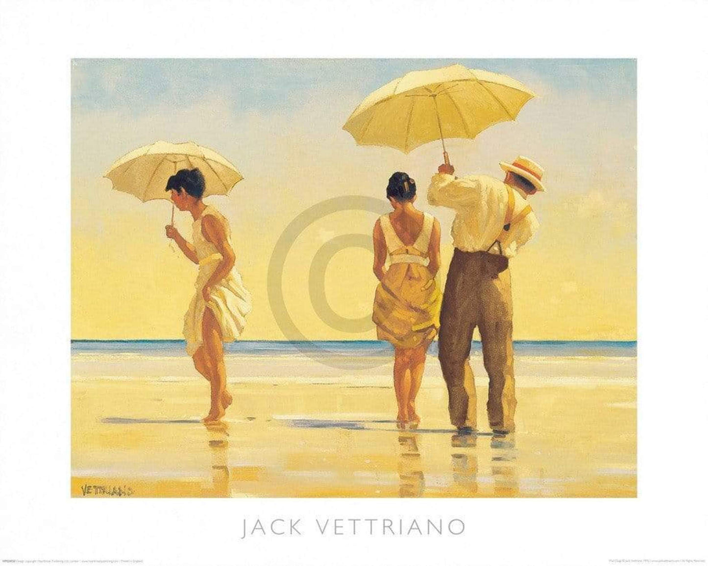 Kunstdruck Jack Vettriano - Mad Dogs 50x40cm