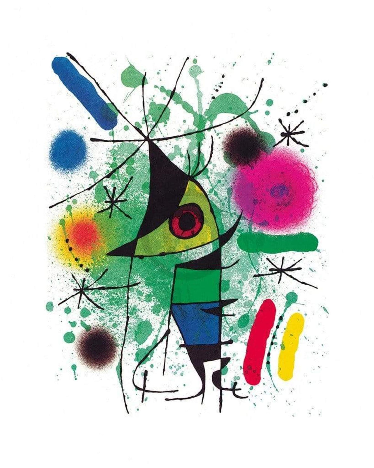 Kunstdruck Joan Miro - The singing Fish 70x100cm