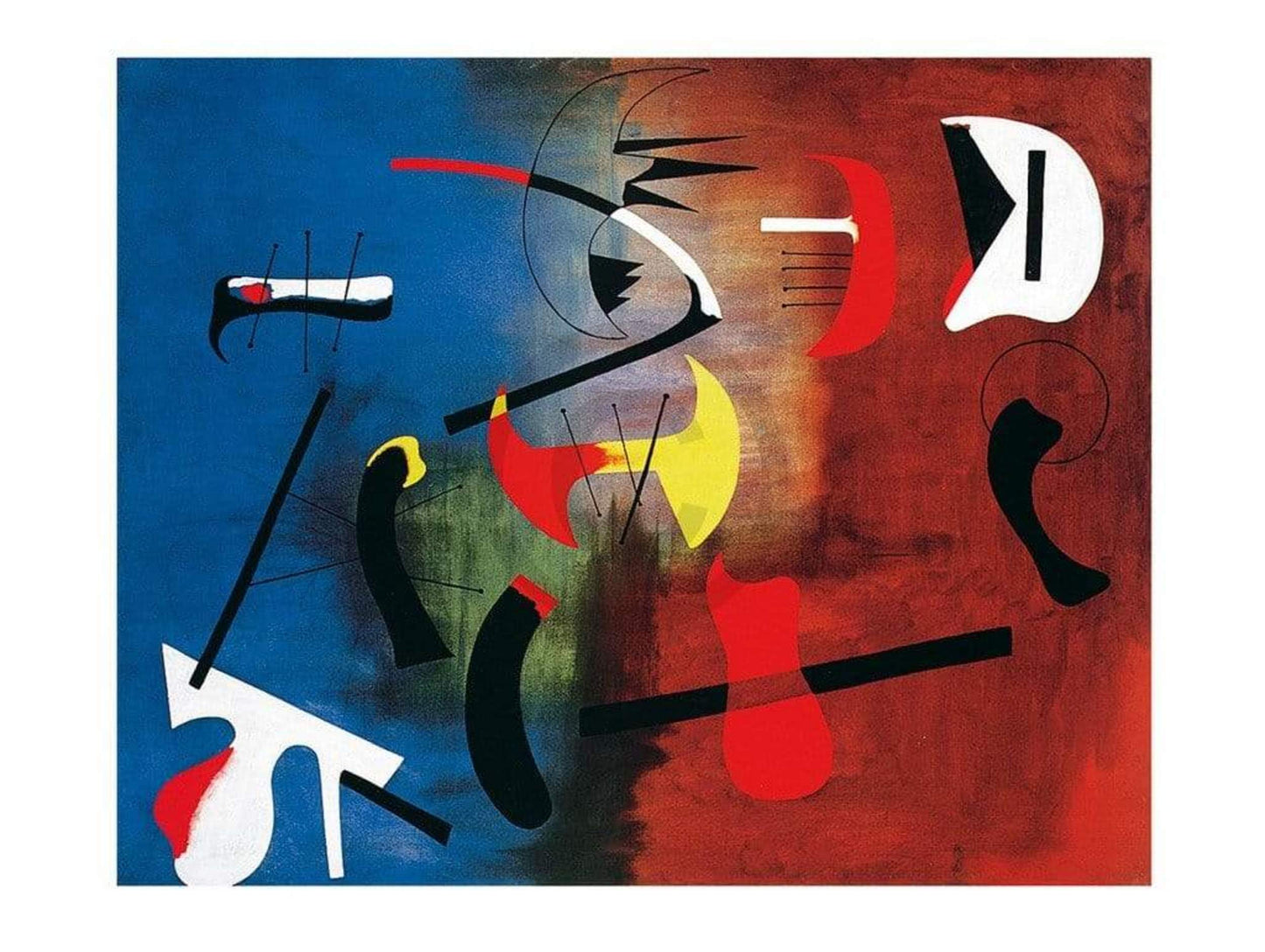 Kunstdruck Joan Miro - Peinture 80x60cm
