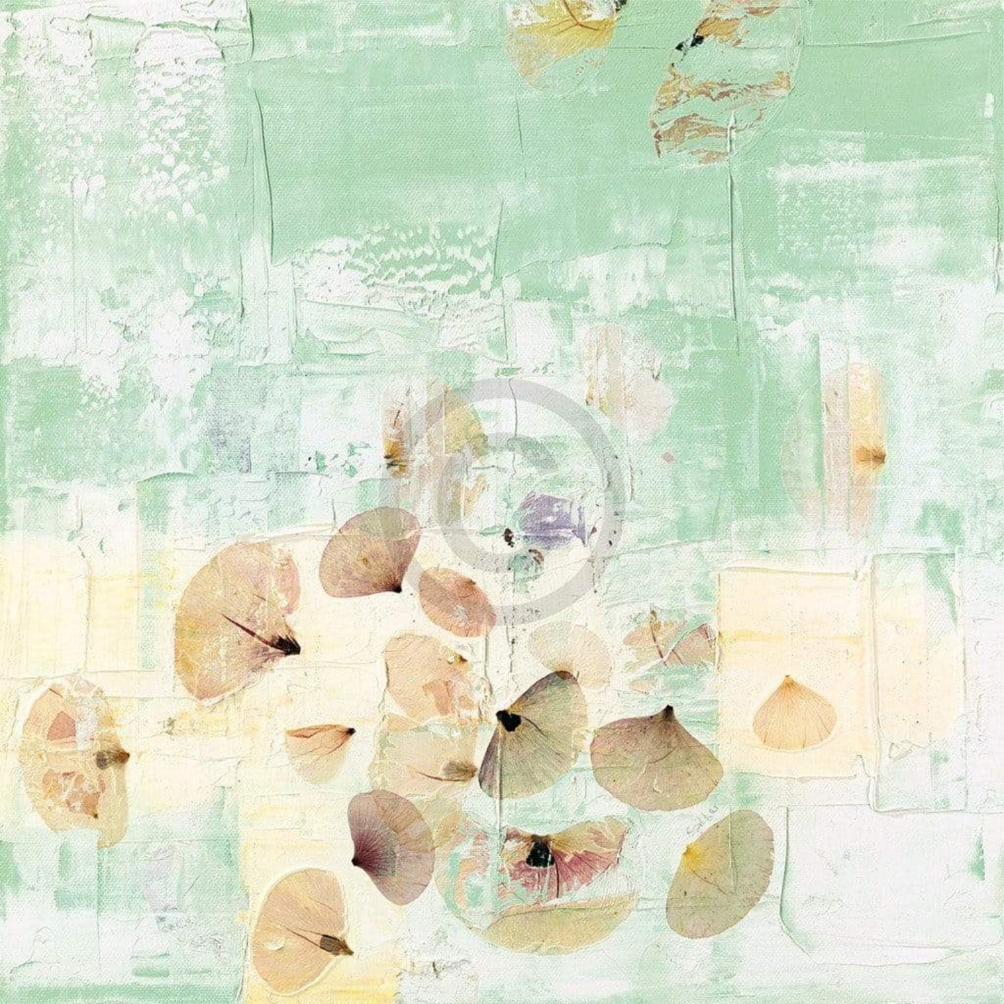 Kunstdruck Katja Spilker - Blütentanz 40x40cm