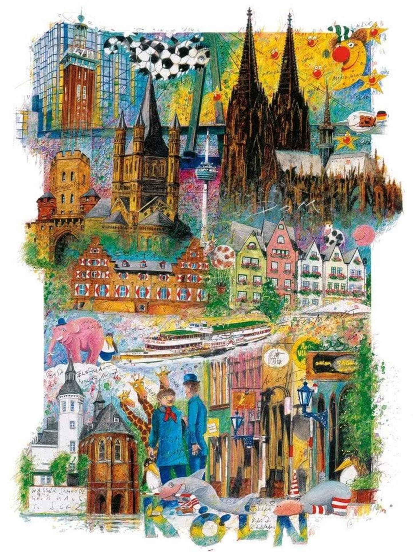 Kunstdruck Klaus D. Schiemann - Köln 30x40cm