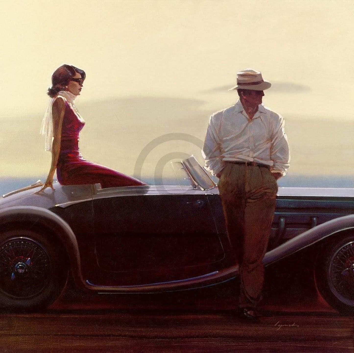 Kunstdruck Brent Lynch - Coastal Drive 70x70cm