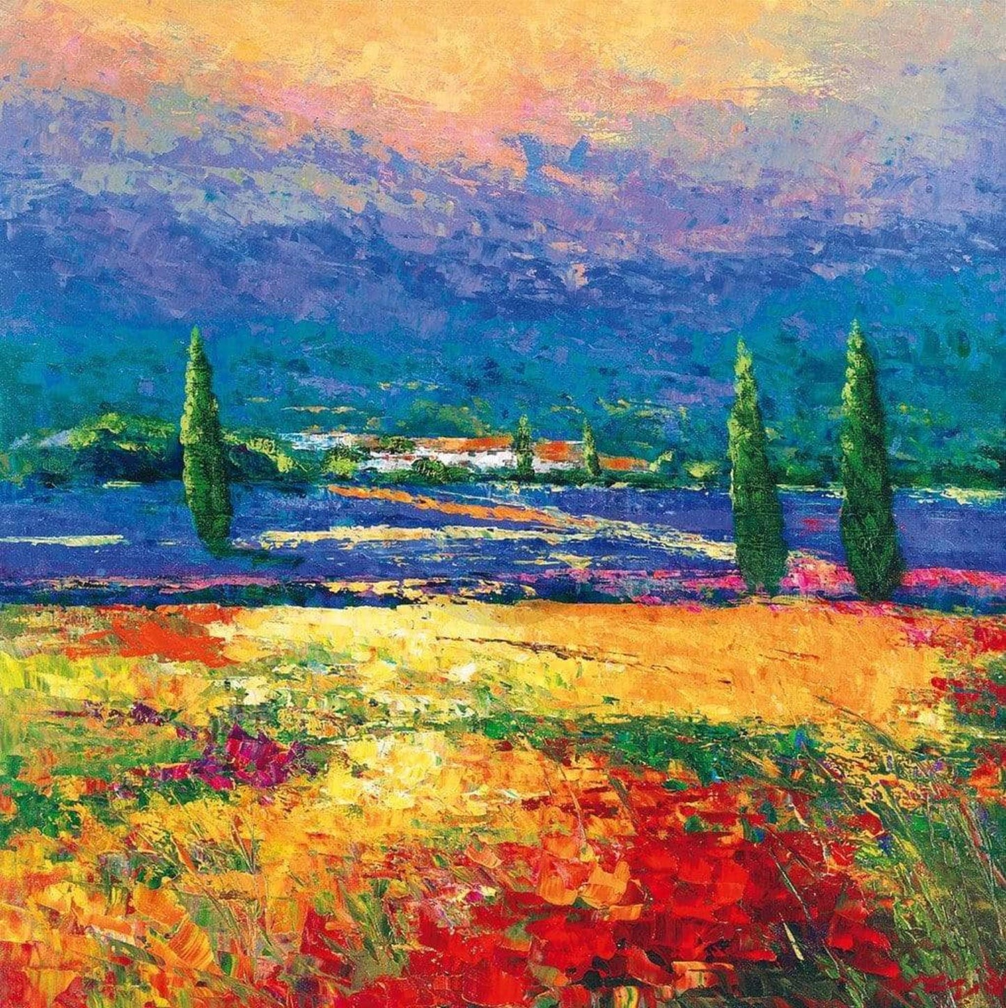 Kunstdruck Madjid - Provence II 70x70cm