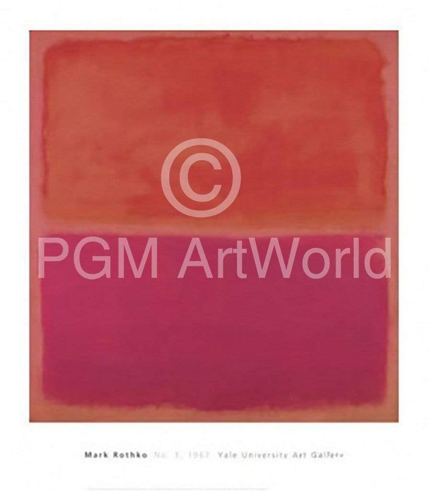 Kunstdruck Mark Rothko - No. 3, 1967 71x81cm