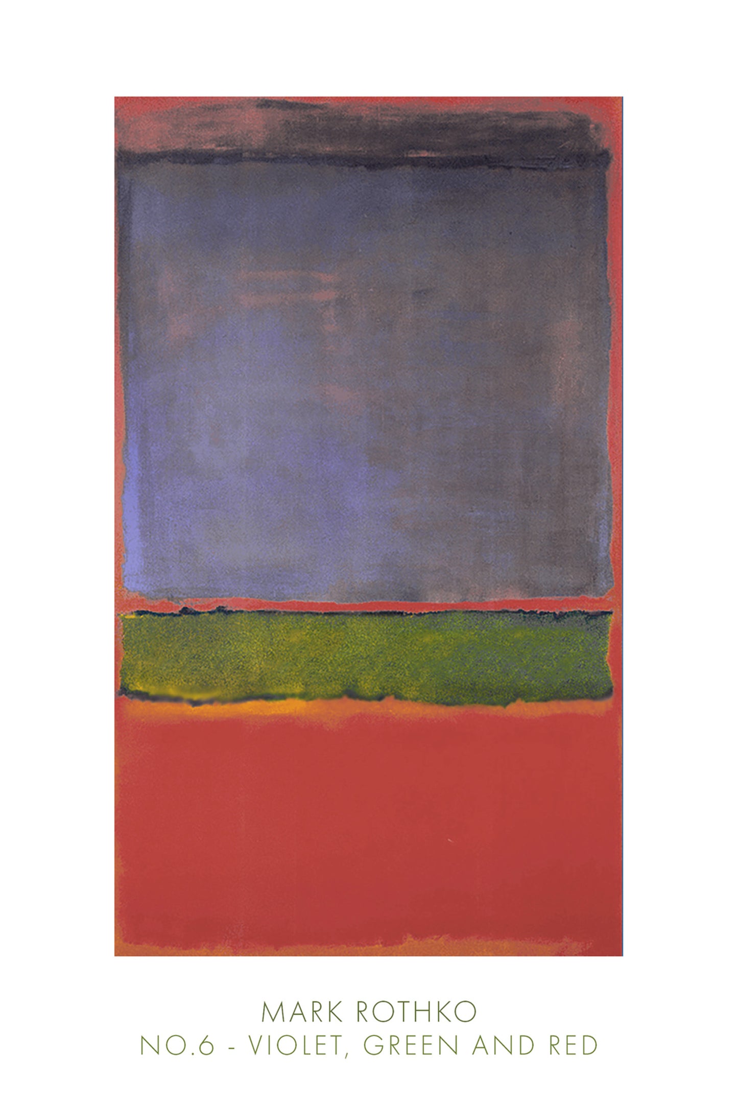 Kunstdruck Mark Rothko - No. 6, 1951 61x91cm