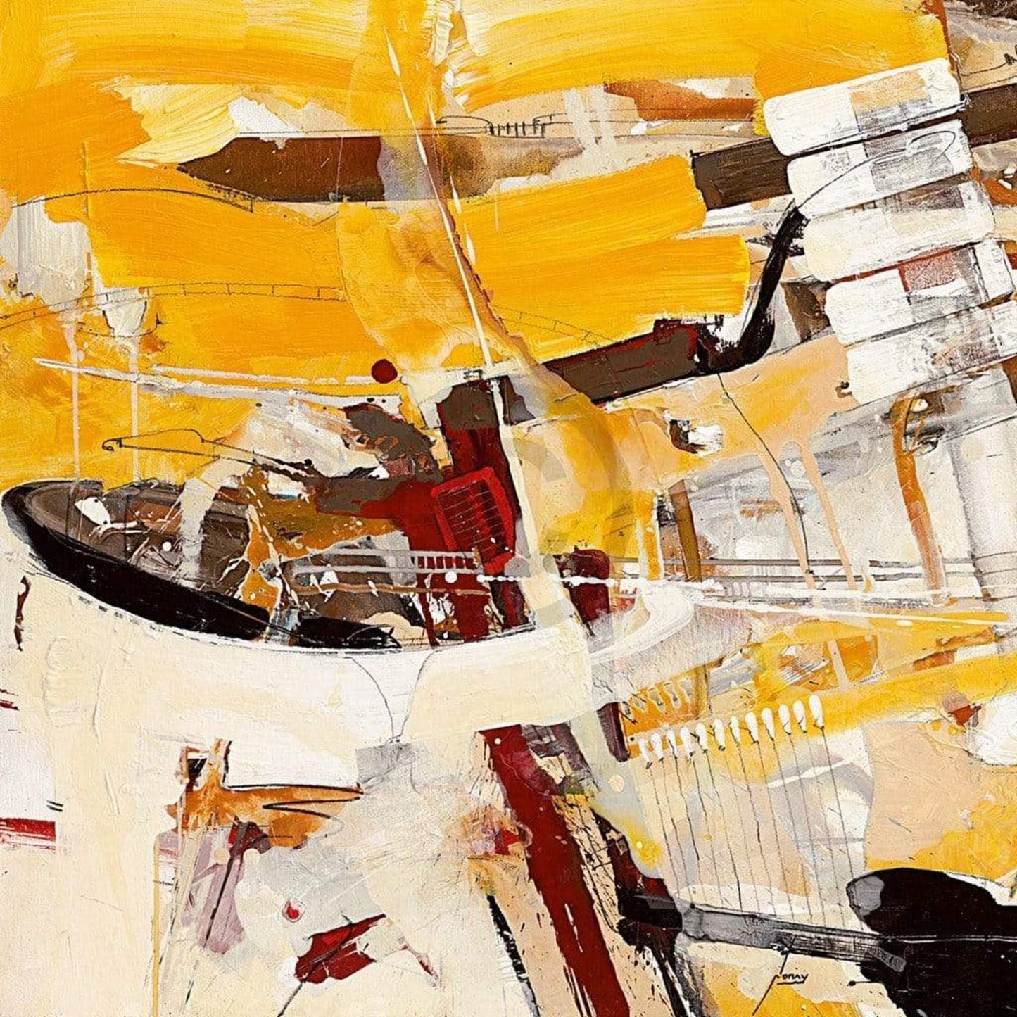 Kunstdruck Norbert Mayer - Ein konservierter Gedanke 70x70cm