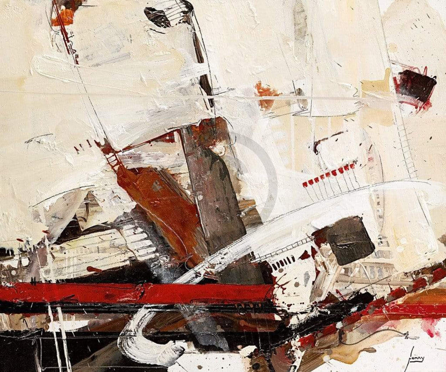 Kunstdruck Norbert Mayer - Und treibt das Denken 60x50cm