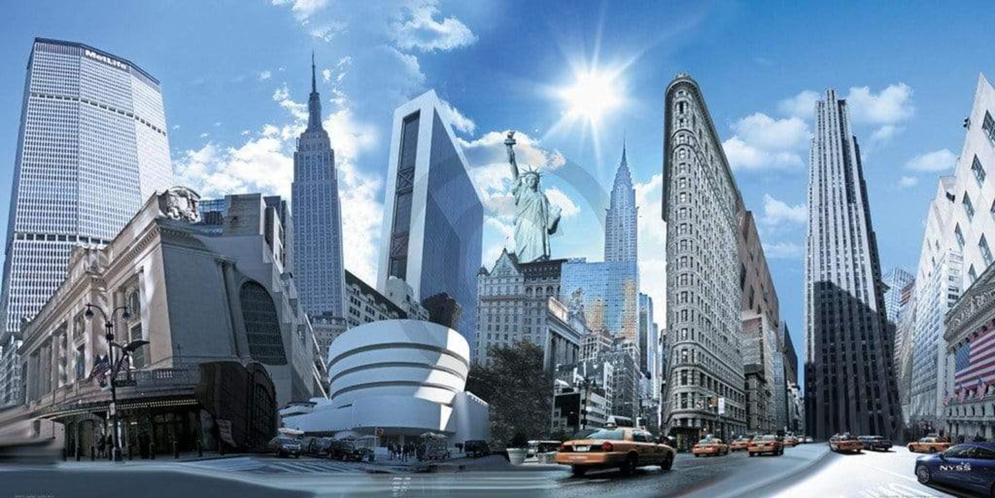 Kunstdruck Nyss - N.Y.Highlights 100x50cm