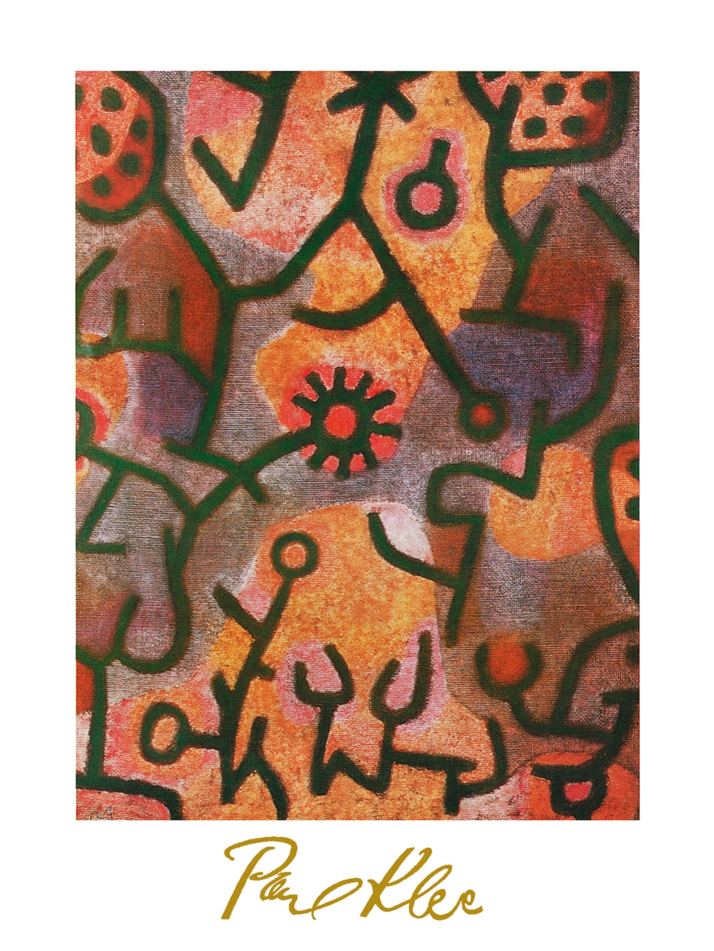 Kunstdruck Paul Klee - Flora di Roccia 60x80cm