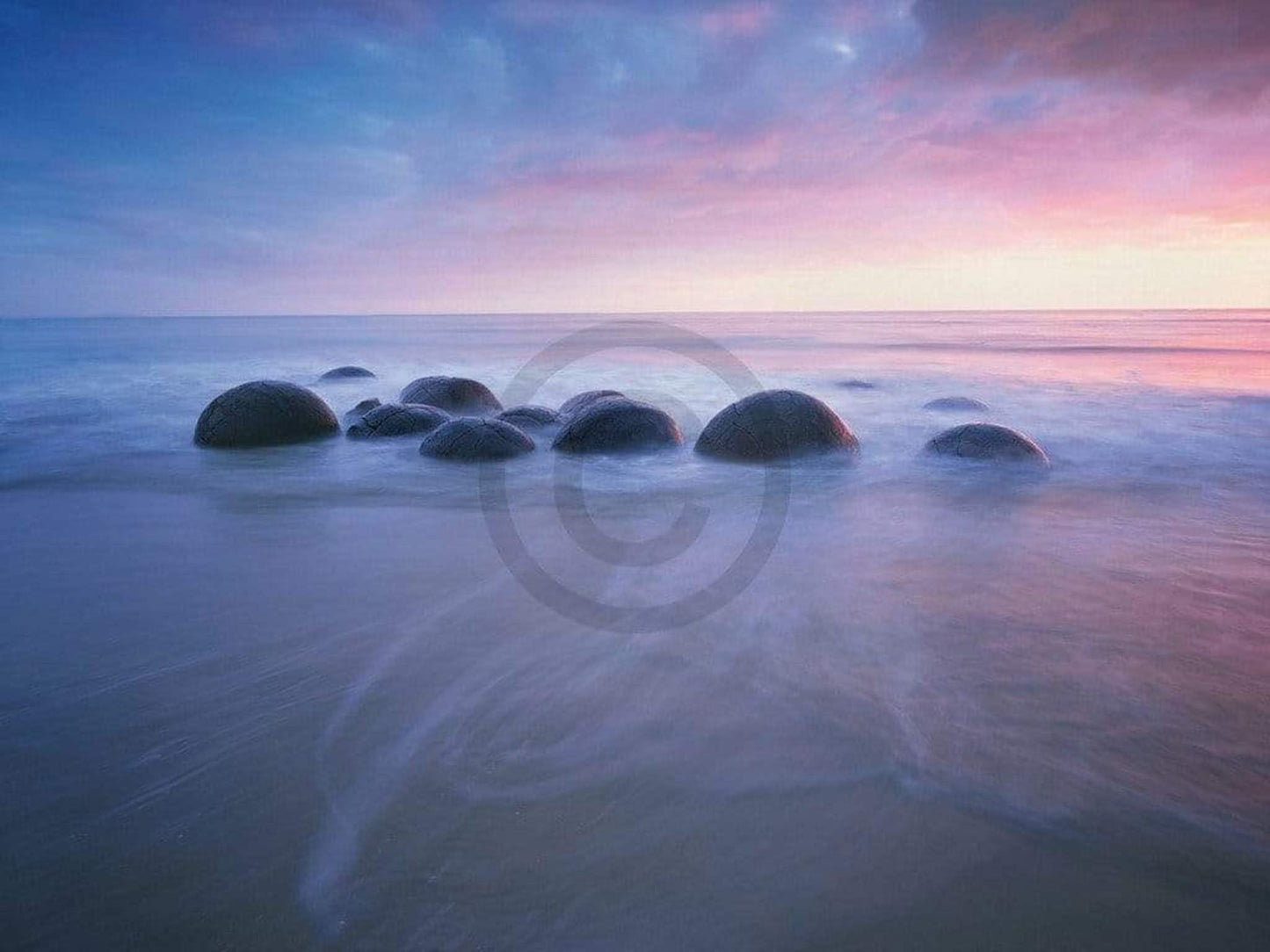 Kunstdruck Popp-Hackner - Moeraki Boulders 80x60cm
