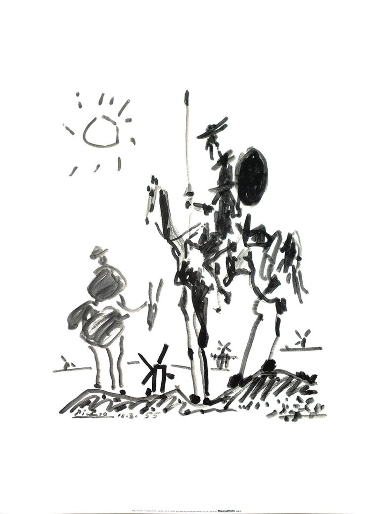 Kunstdruck Pablo Picasso - Don Quixote 60x80cm