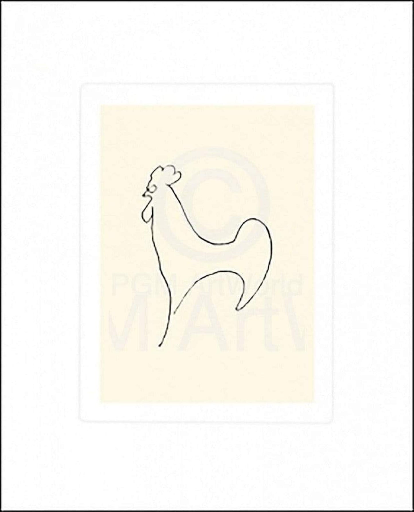 Kunstdruck Pablo Picasso - Coq-Detail 50x60cm