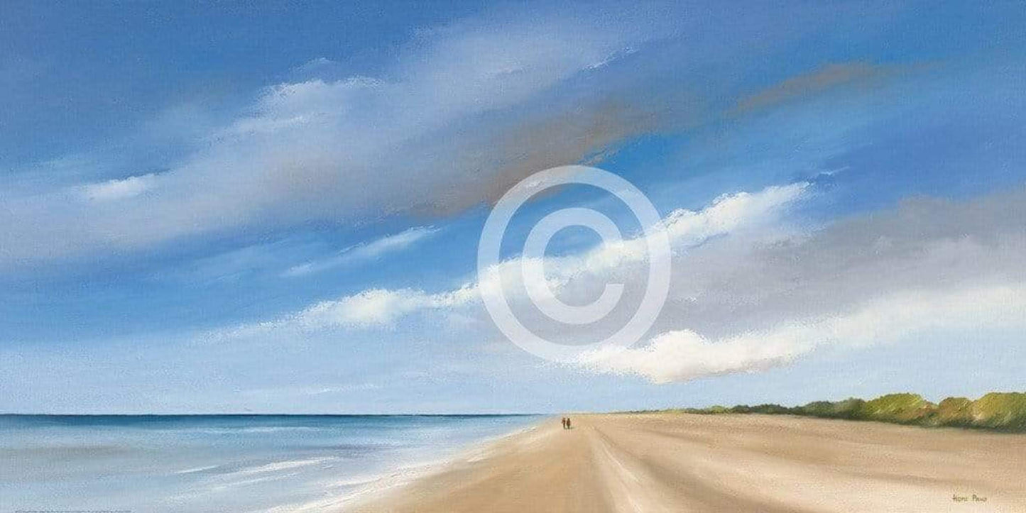 Kunstdruck Hans Paus - Along the Sea I 100x50cm