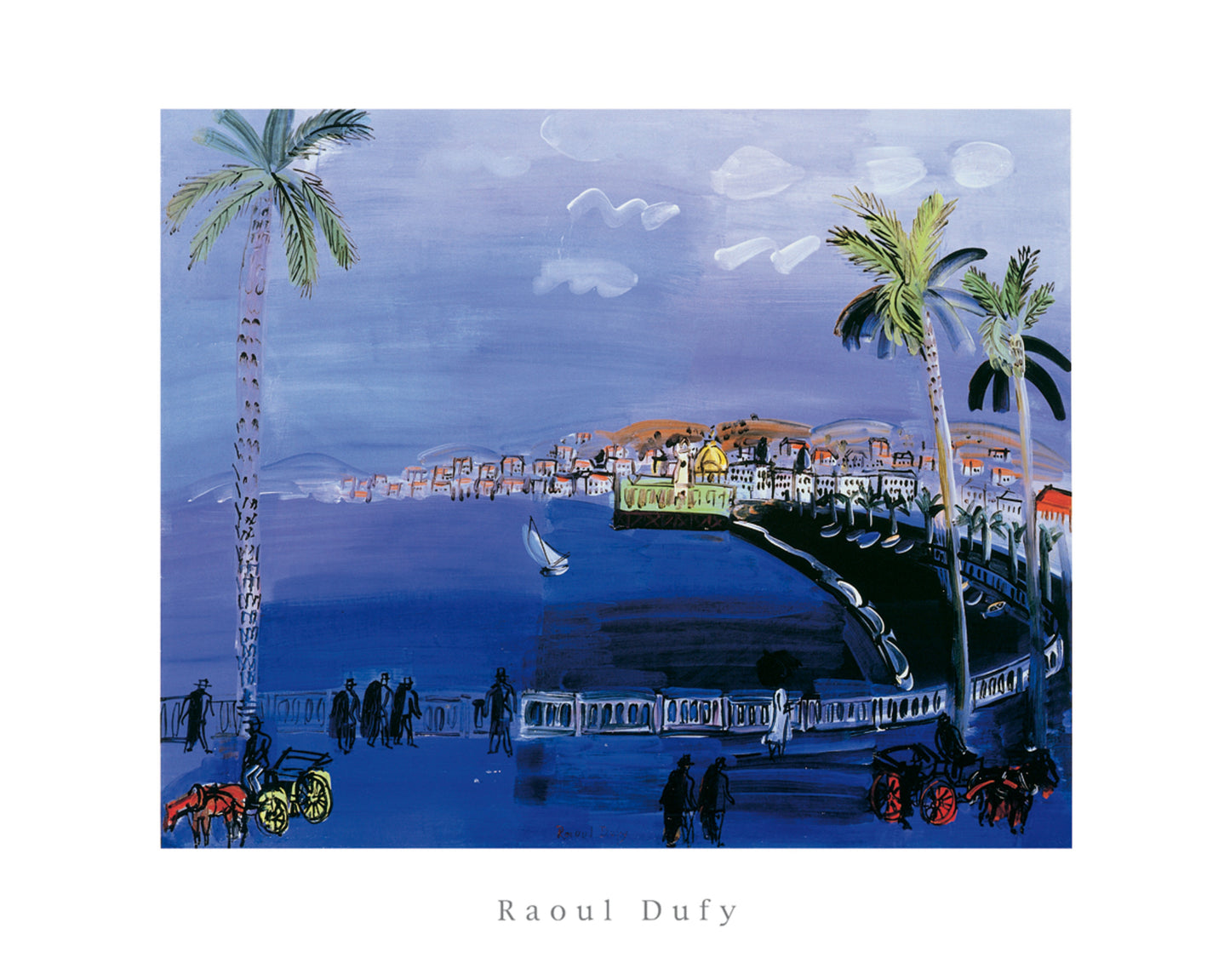 Kunstdruck Raoul Dufy - Baie de Anges, Nice 50x40cm
