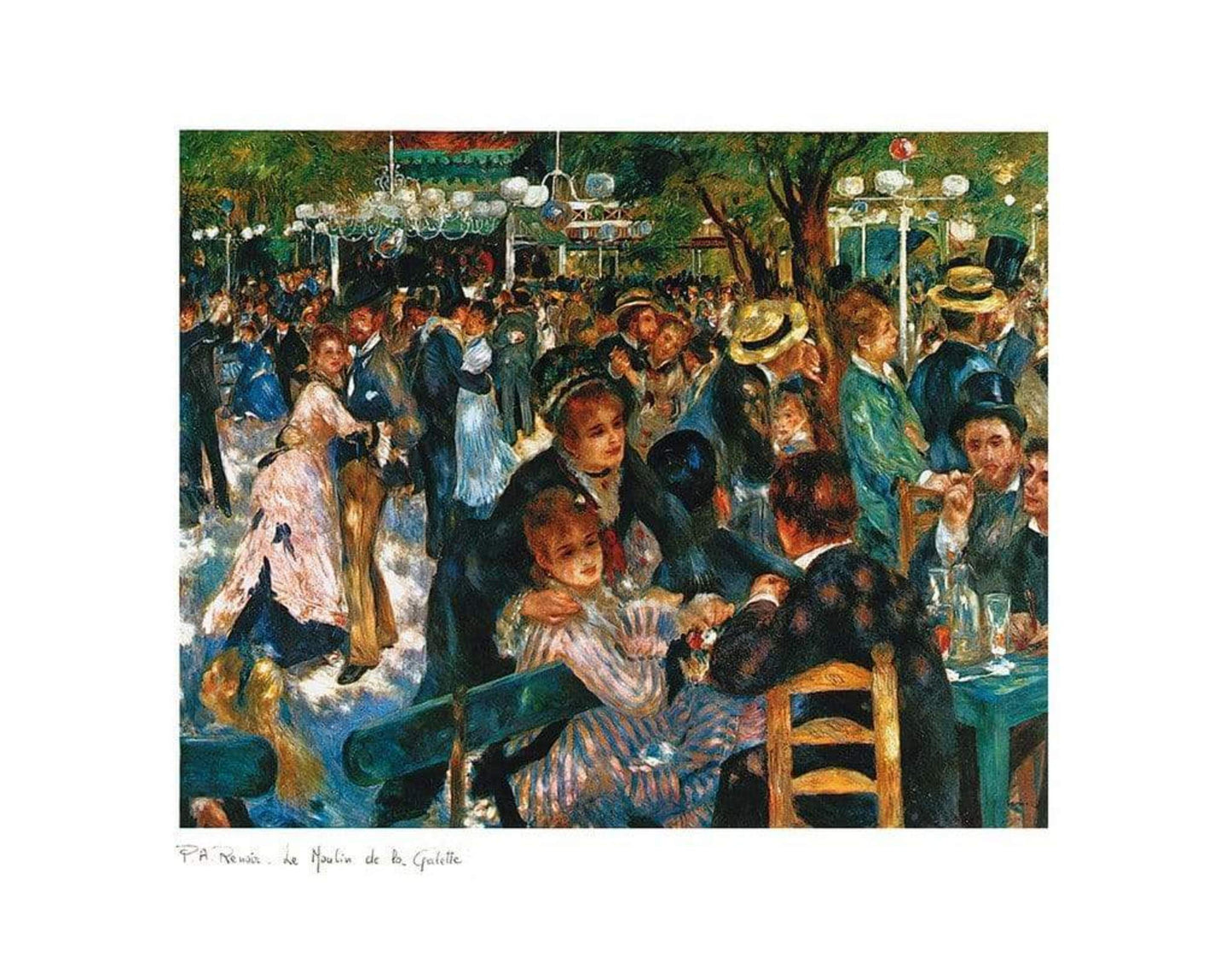 Kunstdruck Auguste Renoir - Le Moulin de la Galette 70x50cm
