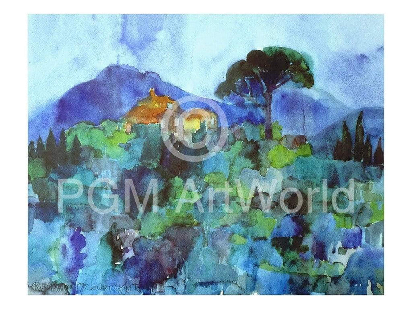 Kunstdruck Ralf Westphal - Chusi, Toskana 40x30cm