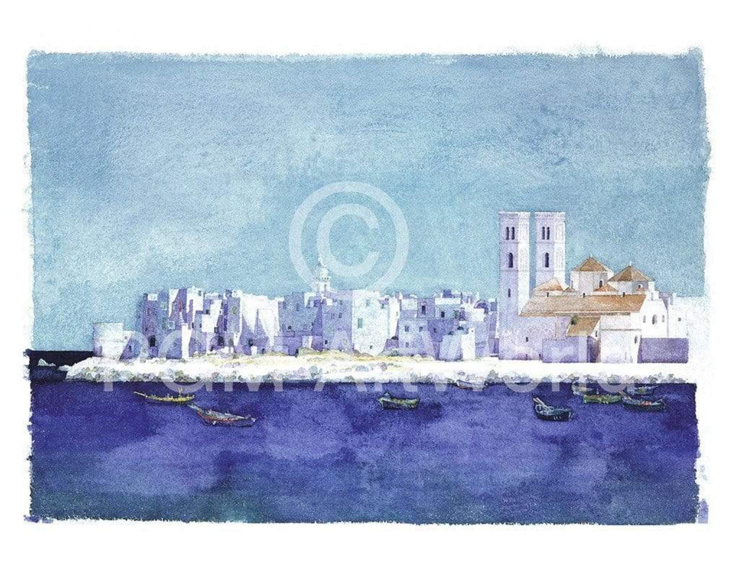 Kunstdruck Ralf Westphal - Molfetta, Apulien 90x70cm