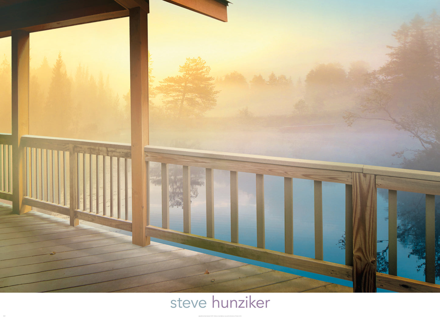 Kunstdruck Steve Hunziker - Lodge Deck 91x66cm