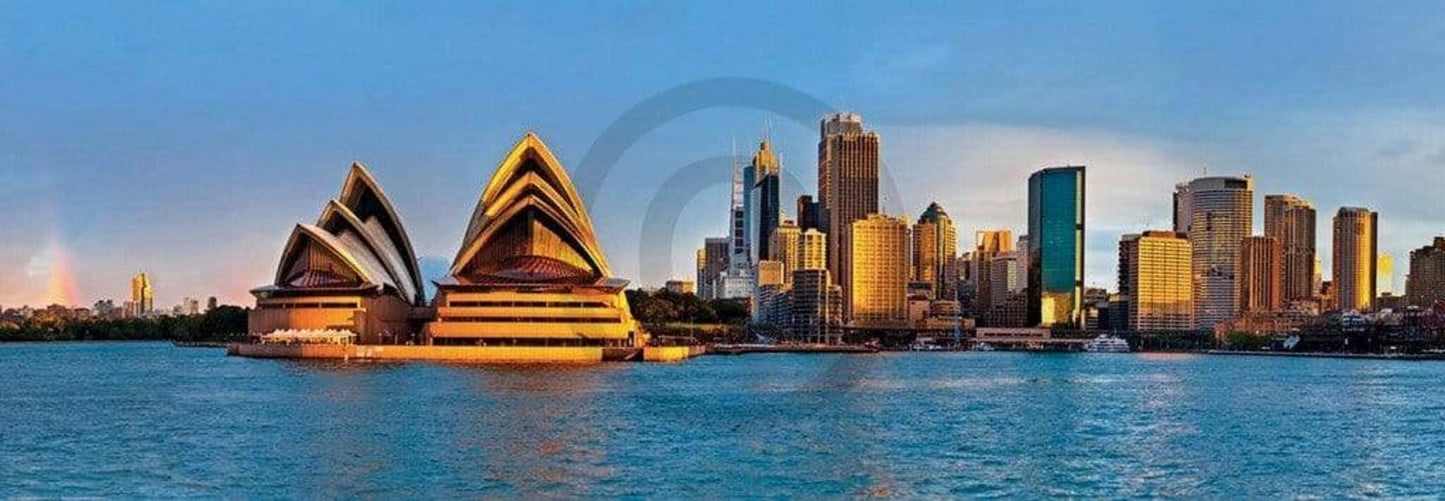 Kunstdruck Shutterstock - Sydney circular quay panorama 95x33cm