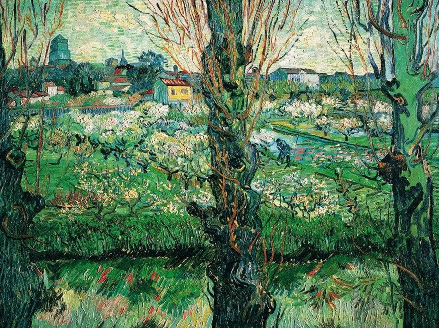 Kunstdruck Vincent Van Gogh - Blick auf Arles 80x60cm