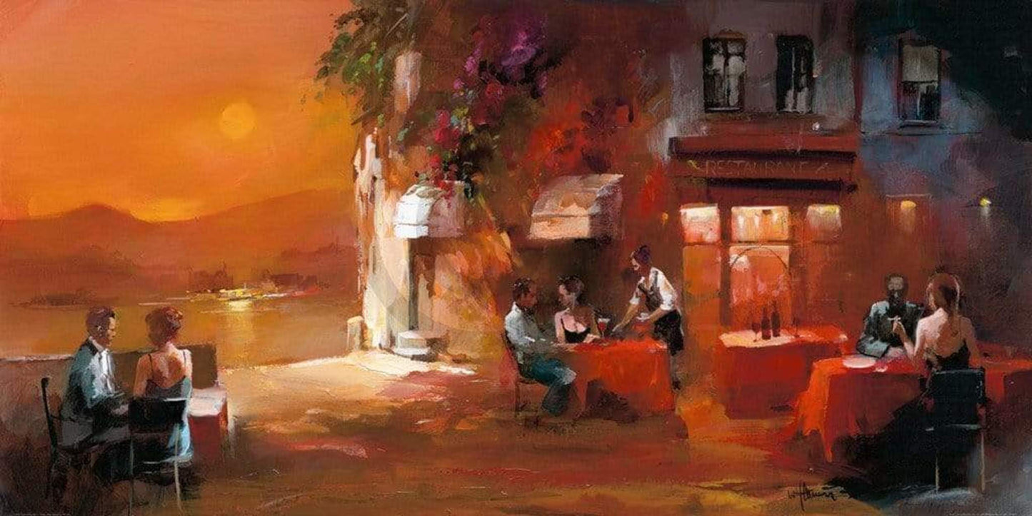 Kunstdruck Willem Haenraets - Dinner for two I 100x50cm