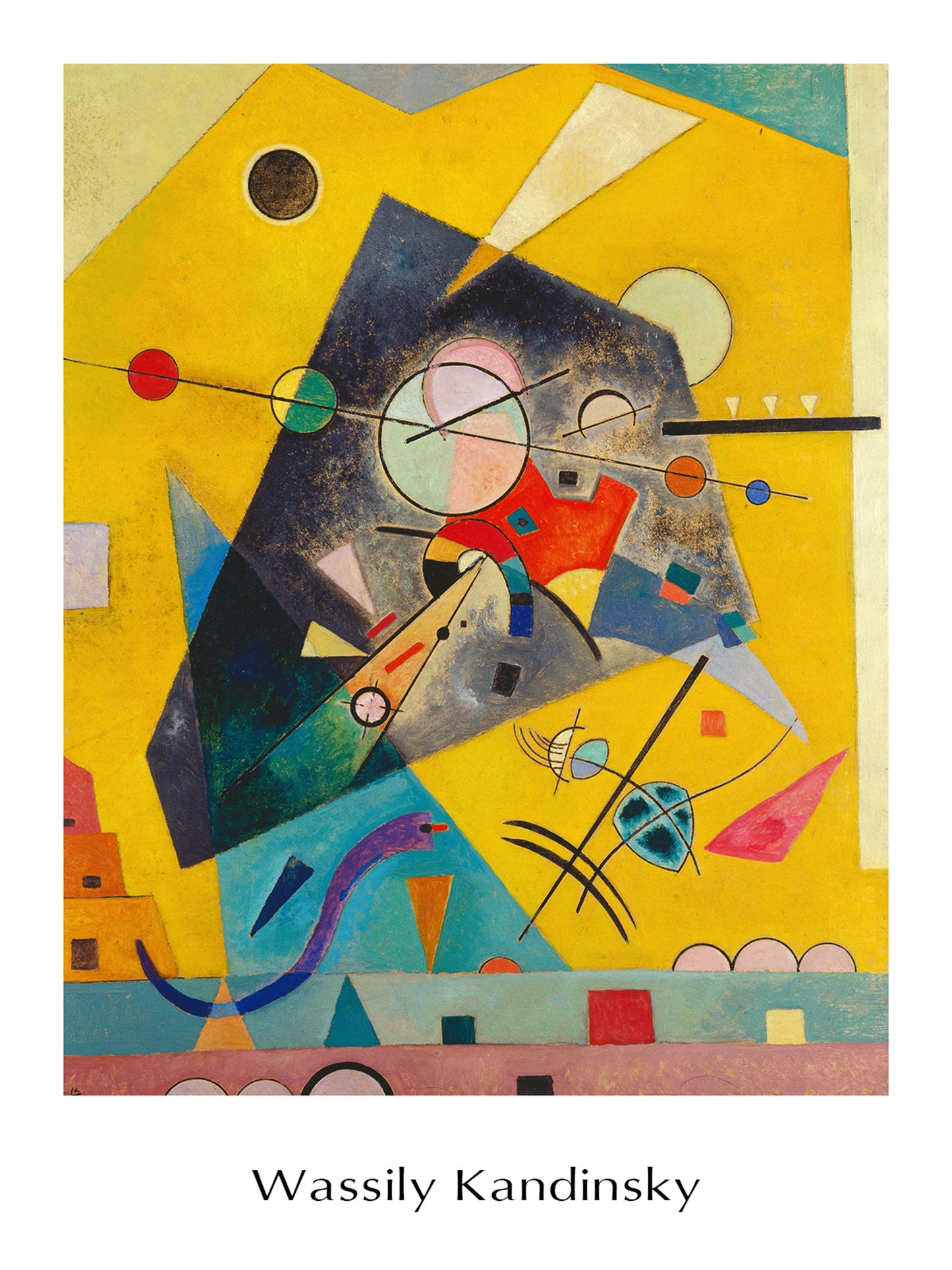 Kunstdruck Wassily Kandinsky - Harmonie Tranquille 60x80cm