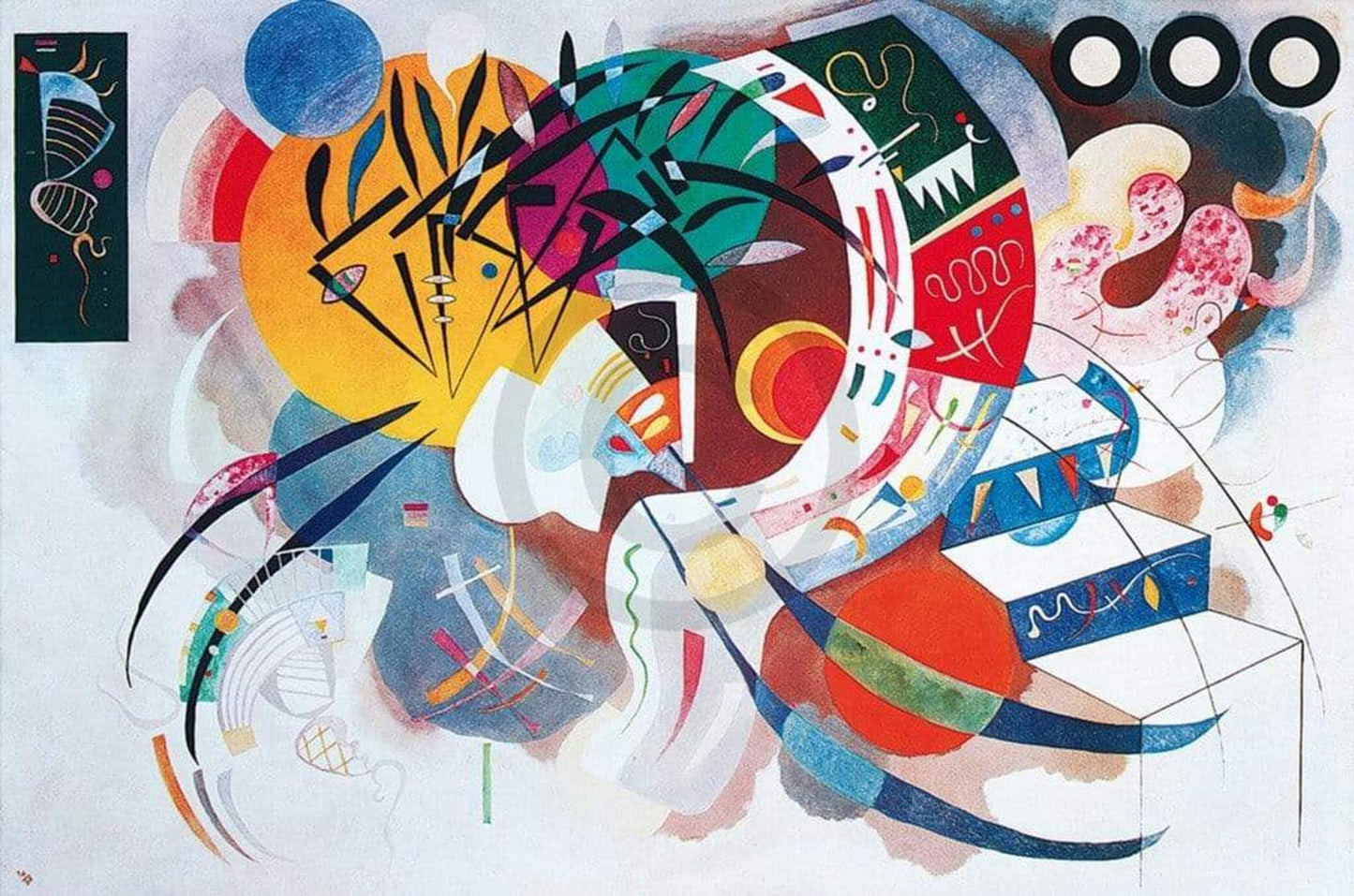 Kunstdruck Wassily Kandinsky - Dominant curve 100x70cm